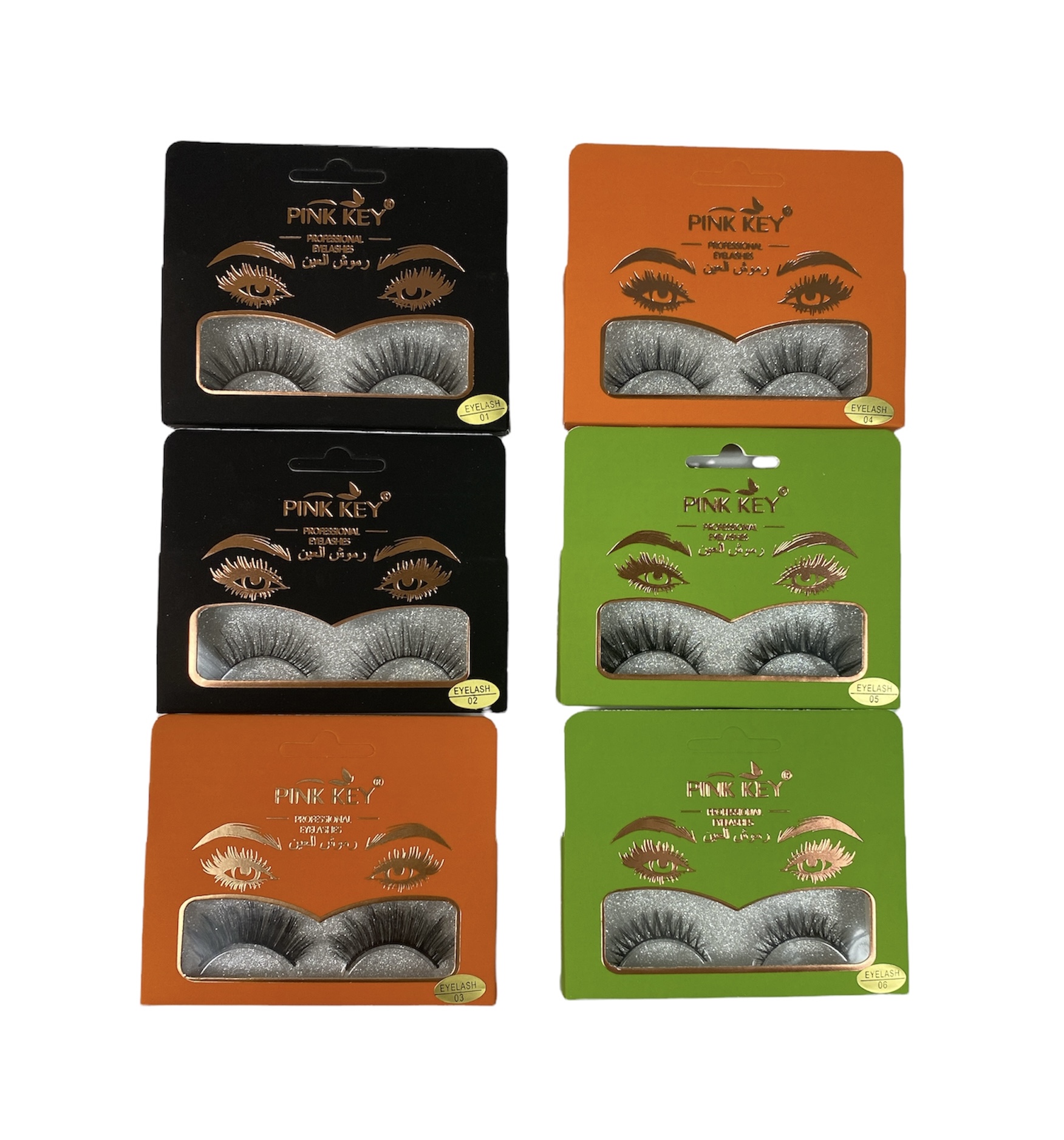 PESTAÑAS POSTIZAS COLORES - KISS BEAUTY (PK6109)