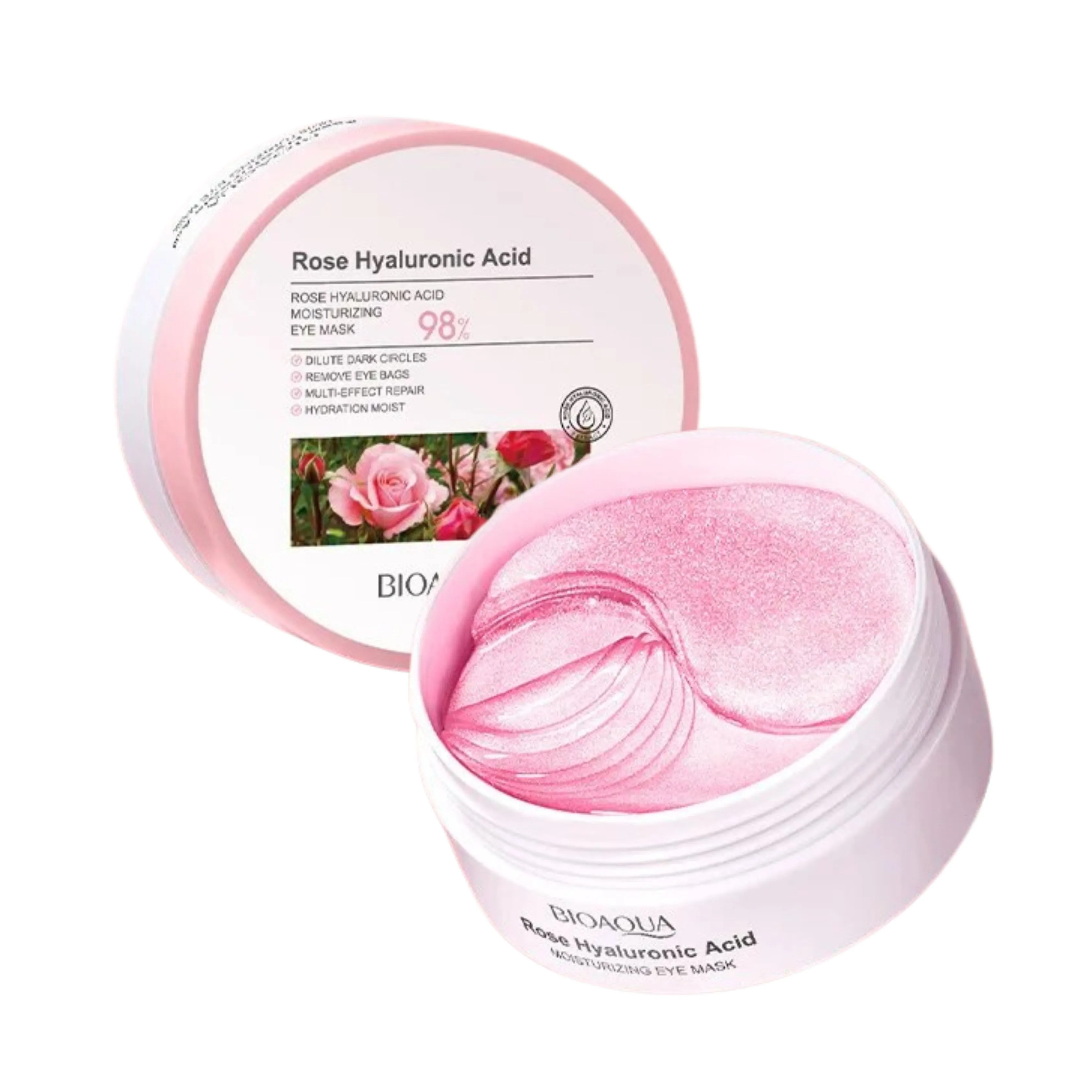 PARCHES COLAGENO DE OJERAS X60 ROSAS BIOAQUA