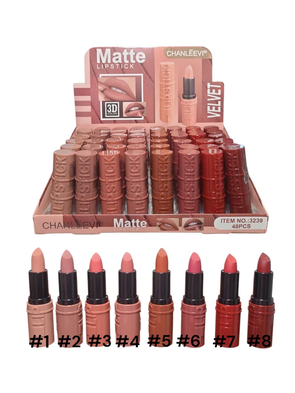 LABIAL EN BARRA MATTE  VELVET (3239)