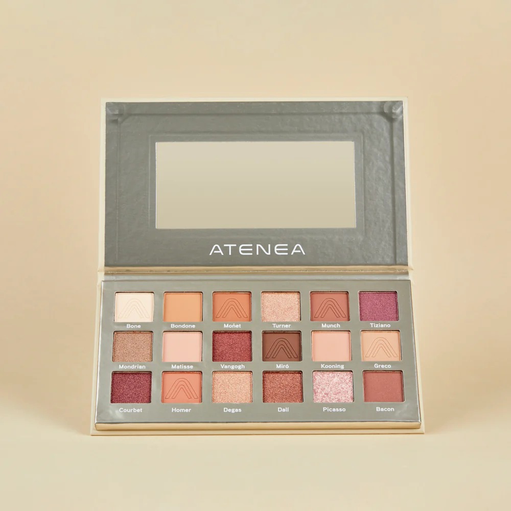 ATENEA PALETA DE SOMBRAS  ART DECO 18 TONOS