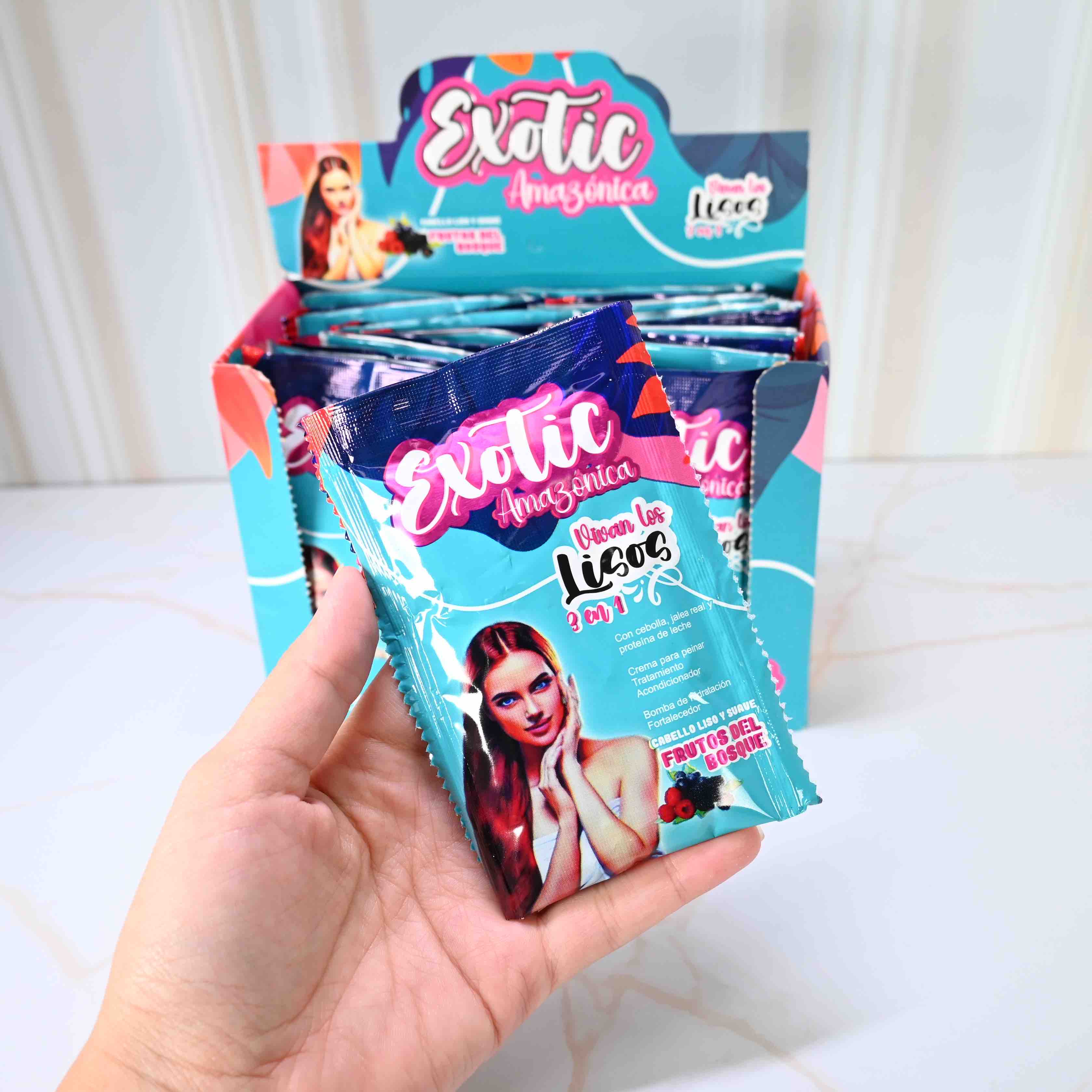 EXOTIC  TRATAMIENTO CAPILAR VIVAN LOS LISOS SACHET