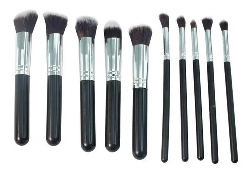 KIT DE BROCHAS KABUKI X10  ALMA BEAUTY  (ABA-021)