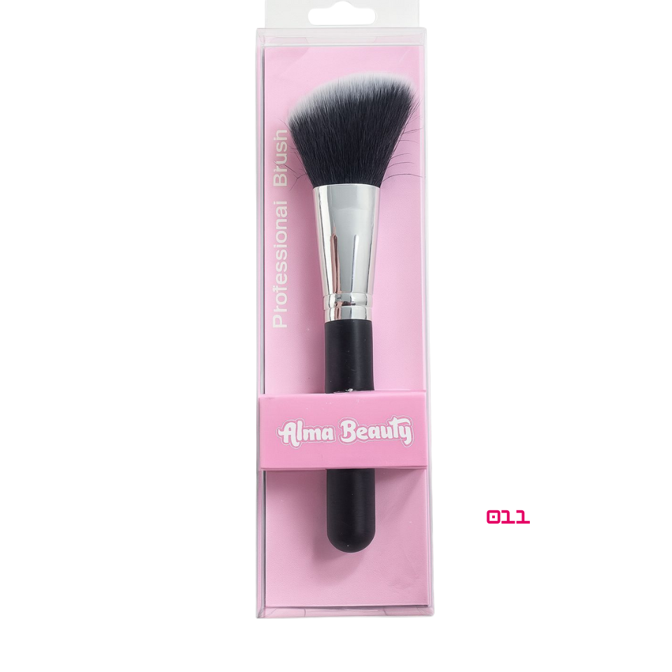 ALMA BEAUTY BROCHA PROFESIONAL ANGULAR PARA POLVO Y RUBOR (ABA-011)
