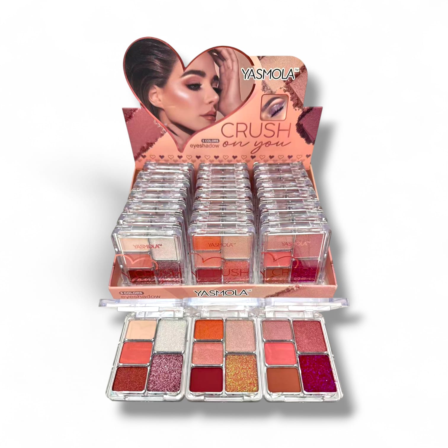 PALETA X5 COLORES DE SOMBRA YASMOLA (YL2316)