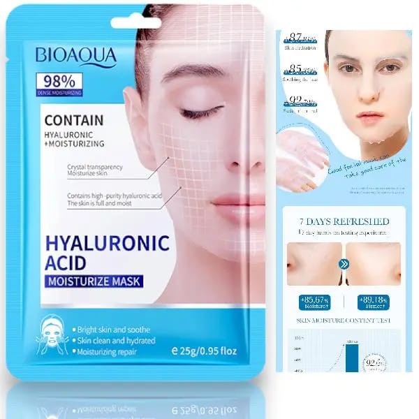  BIOAQUA MASCRILLA FACIAL HIDRATANTE REJUVENECEDORA DE COLAGENO (BQY80878)