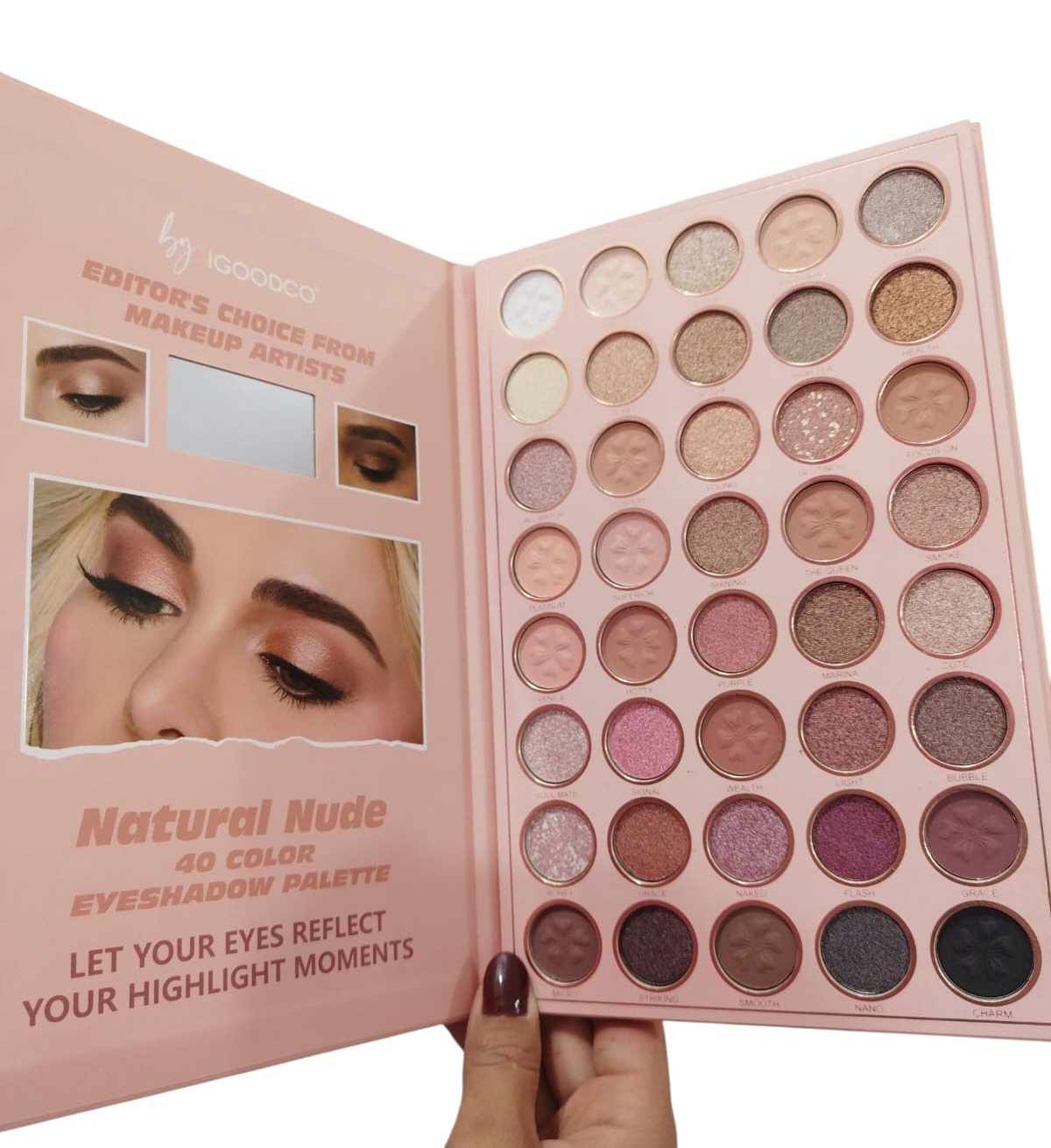 PALETA DE SOMBRAS 40 TONOS NATURAL NUDE (IG3275)