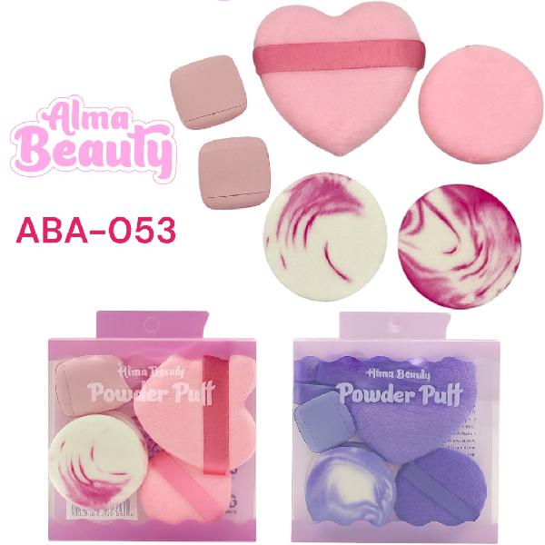 KIT X6 APLICADORES CORAZON (2 BORLAS+2 BEYOTAS REDONDAS+2 MINI BORLAS) ALMA BEAUTY ABA-053